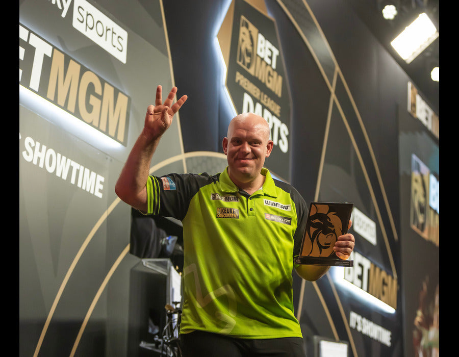 Van Gerwen seals third straight nightly win in Newcastle