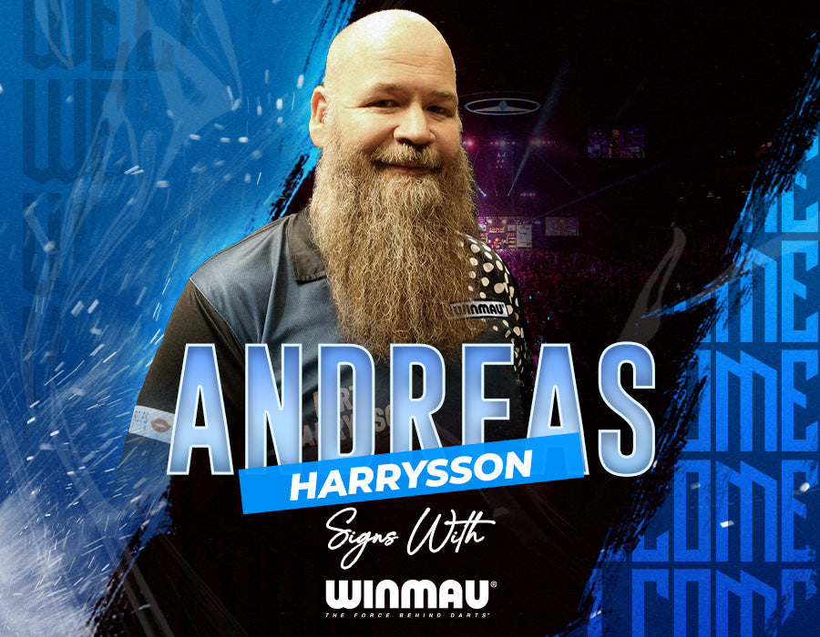 Andreas Harrysson Signs with Winmau