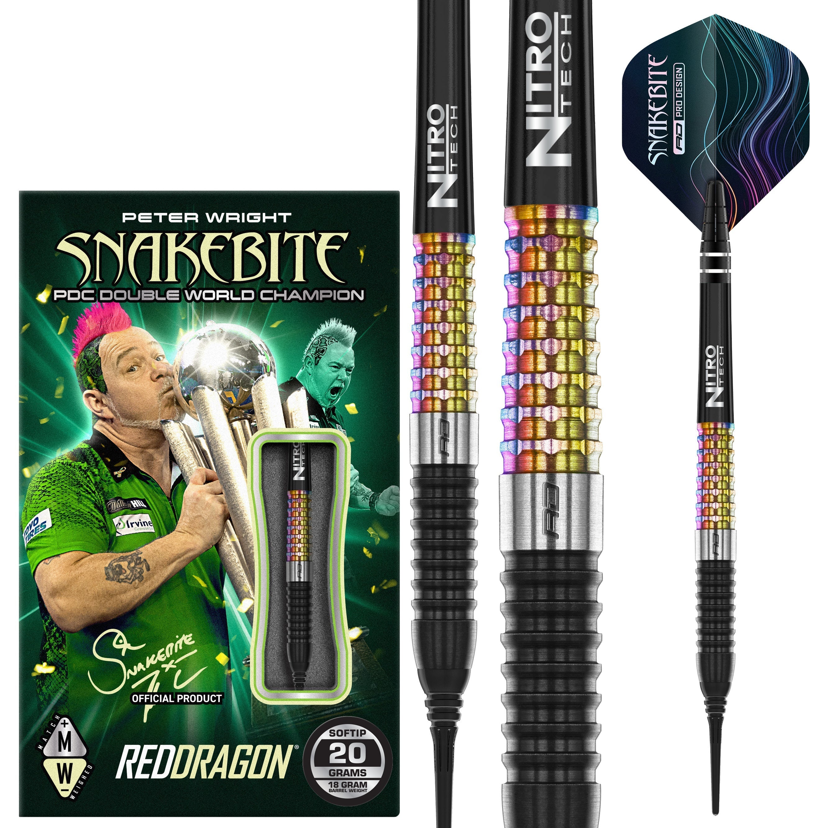 Peter Wright Corra Soft Tip Darts | Red Dragon Darts – Winmau