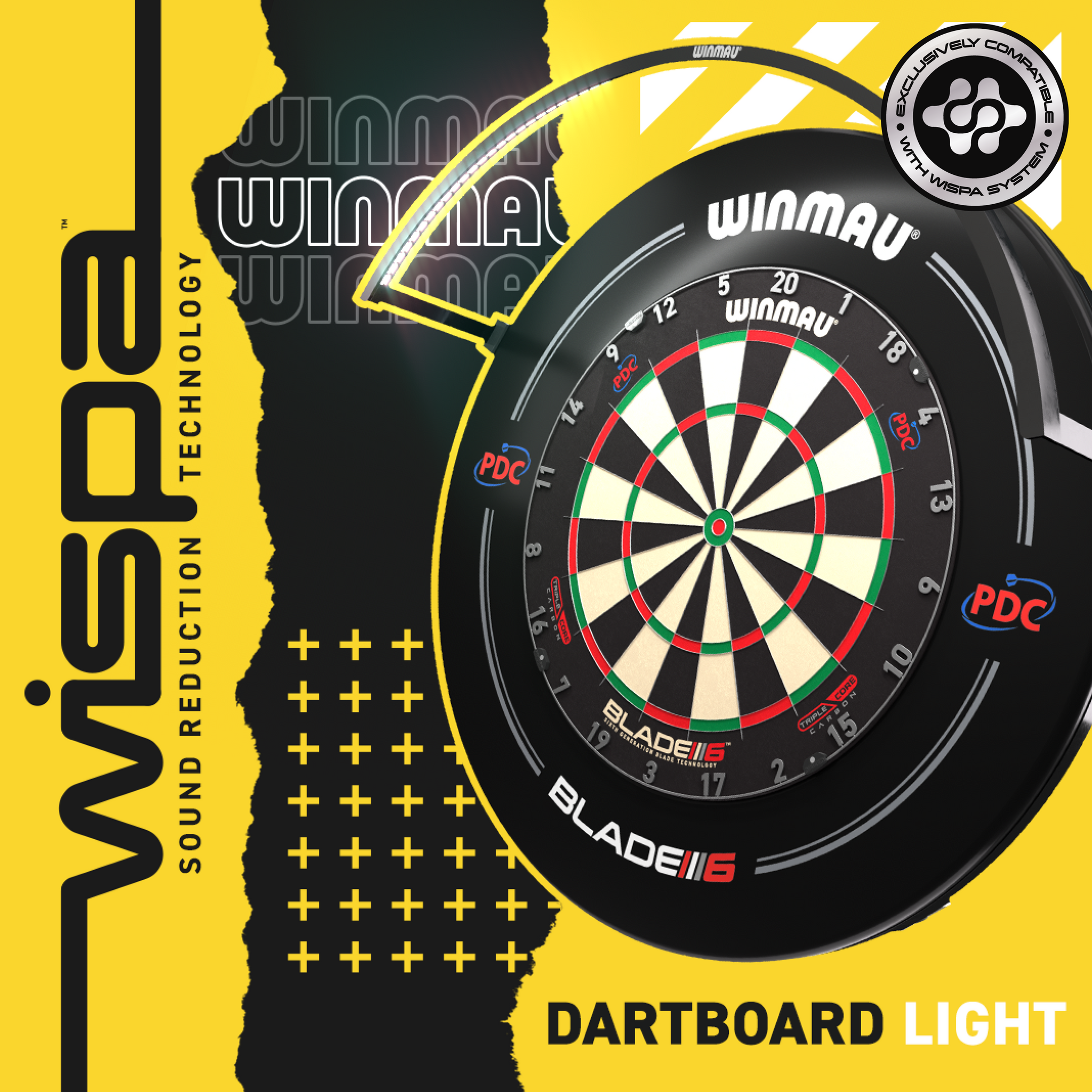Winmau Wispa Dartboard Licht