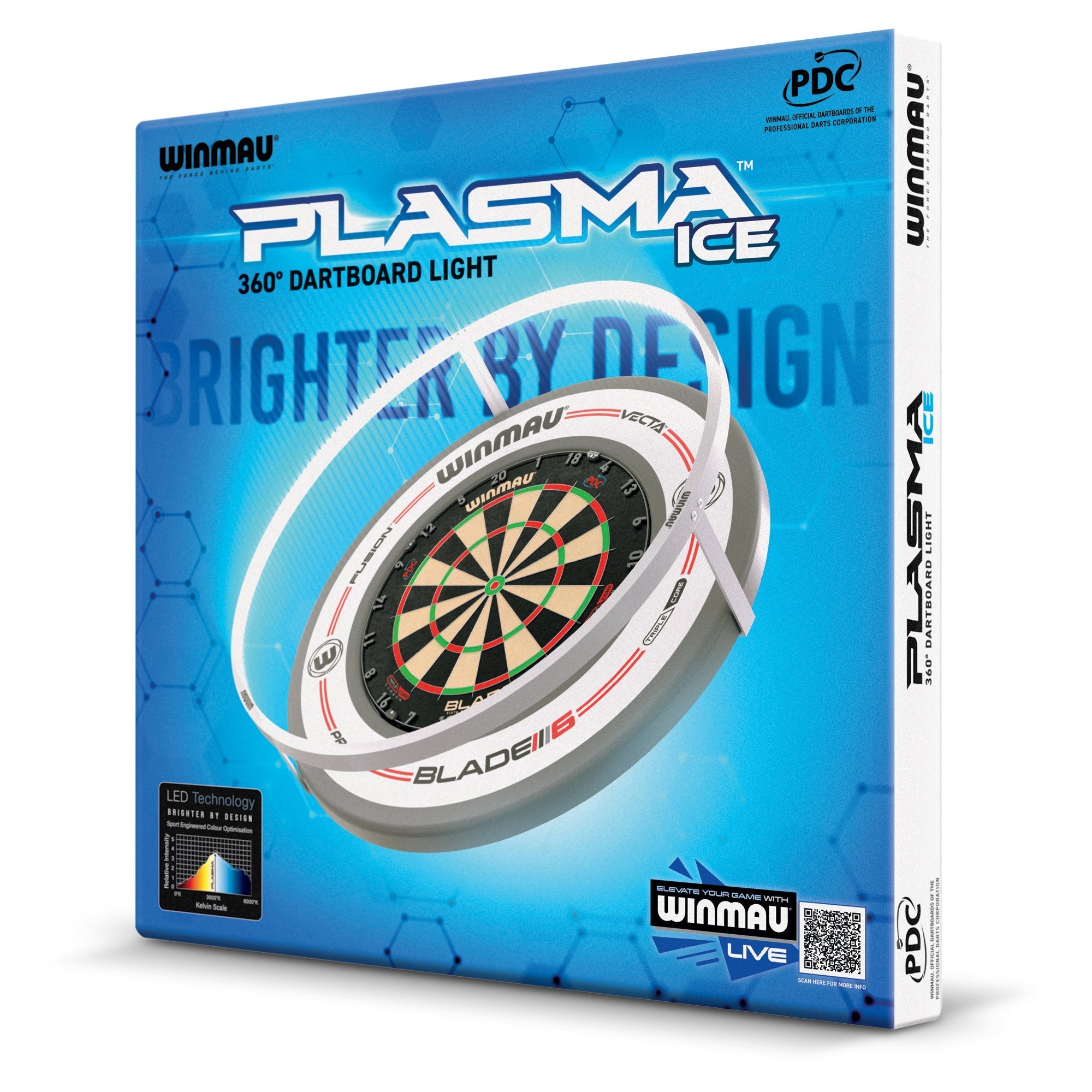 Plasma Eis-Dartboard Licht