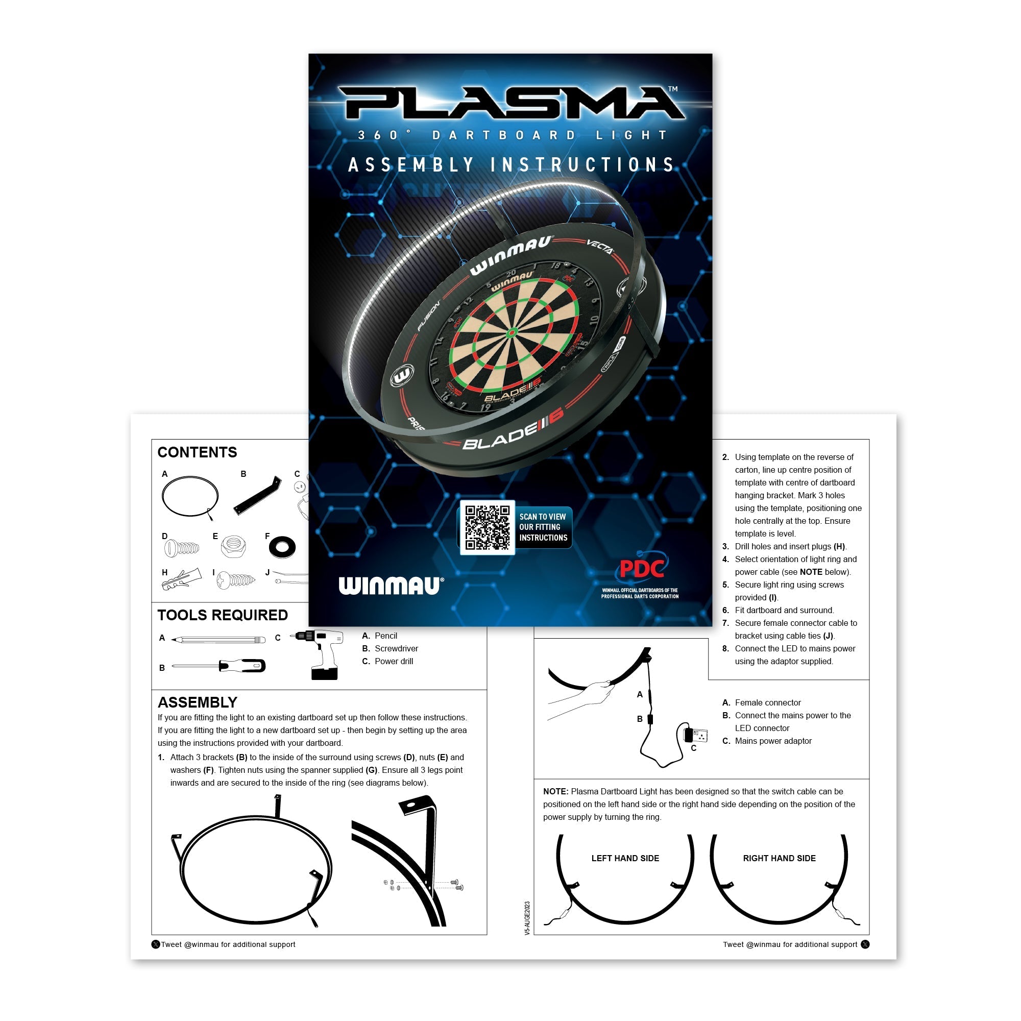 Plasma Eis-Dartboard Licht