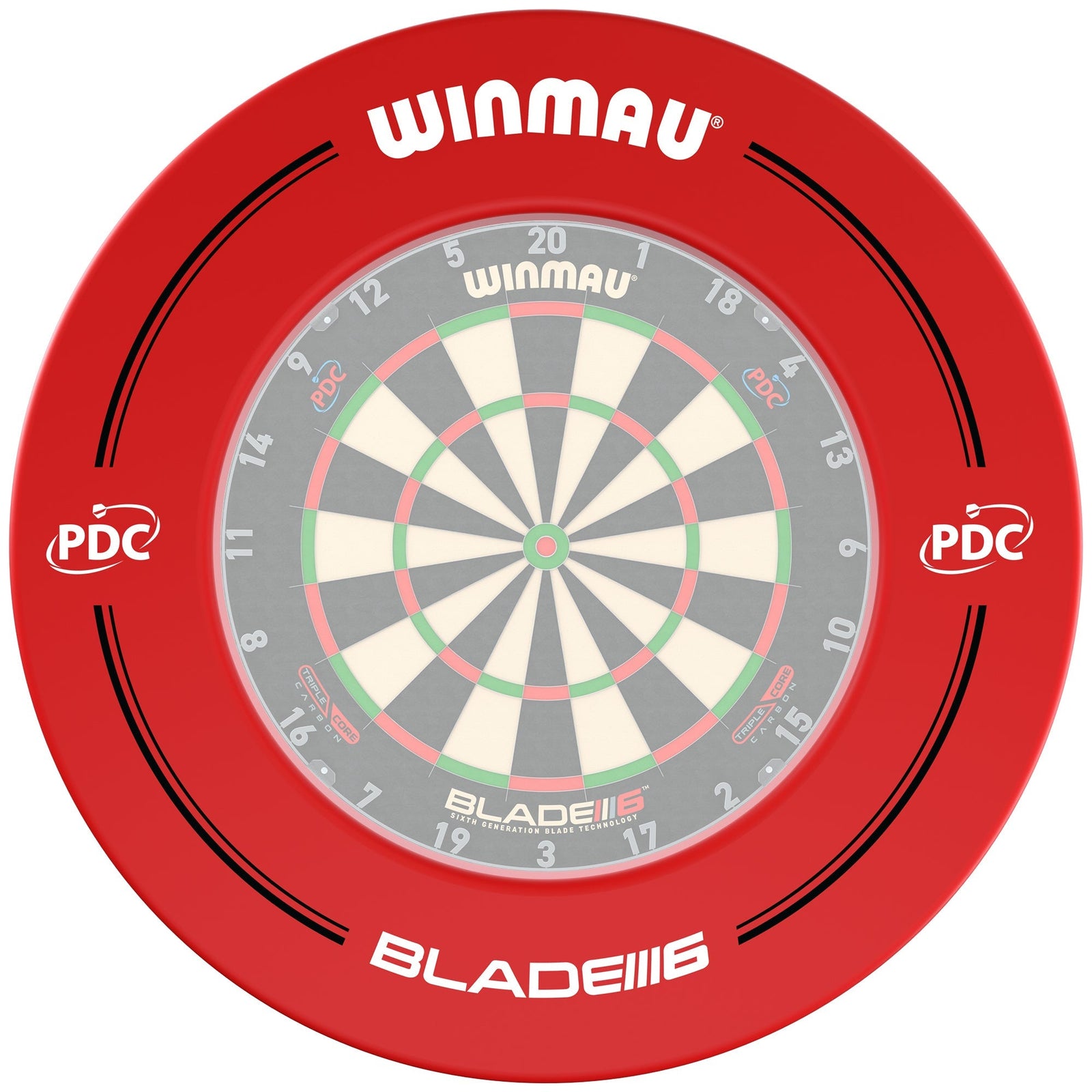PDC Red Dartboard Surround