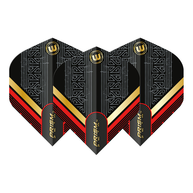 Negro, Rojo y Dorado Prisma Zeta Estándar