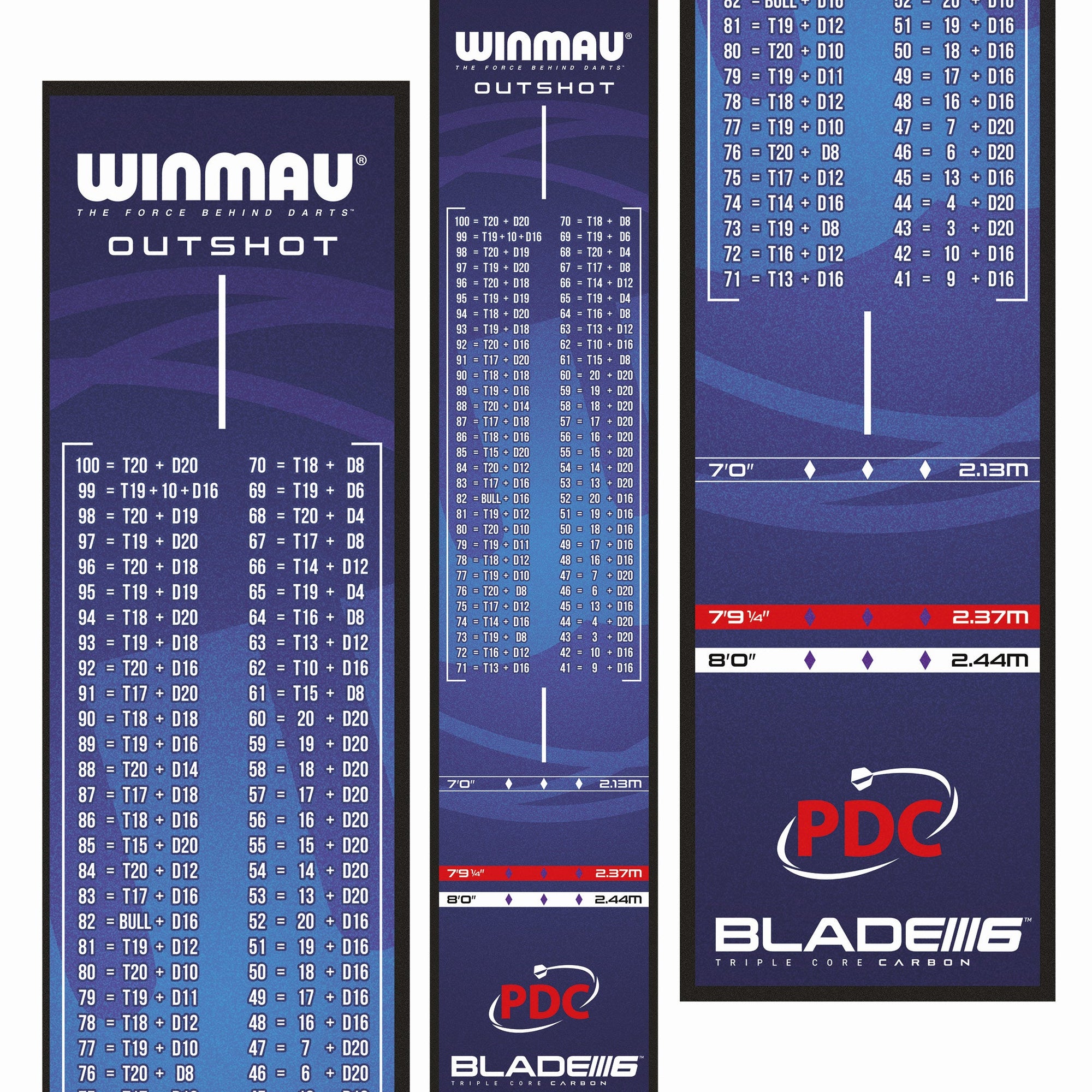 Pro Zone Outshot Dart Mat