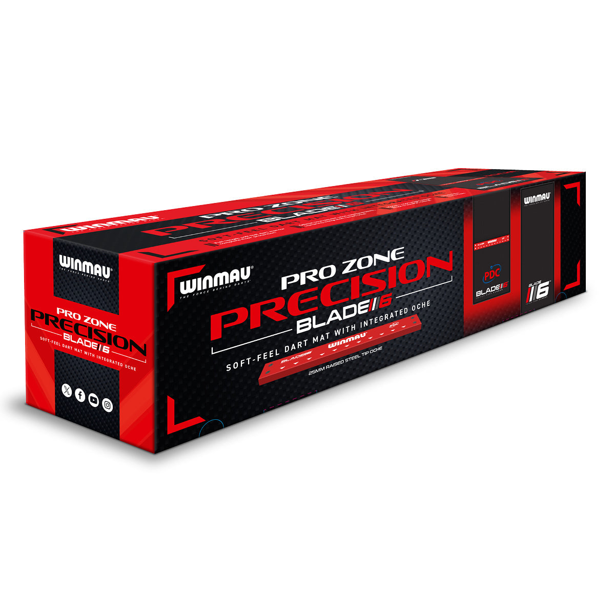 Pro Zone Präzisionsklinge 6 Soft Feel Dartmatte & Integriertes Oche