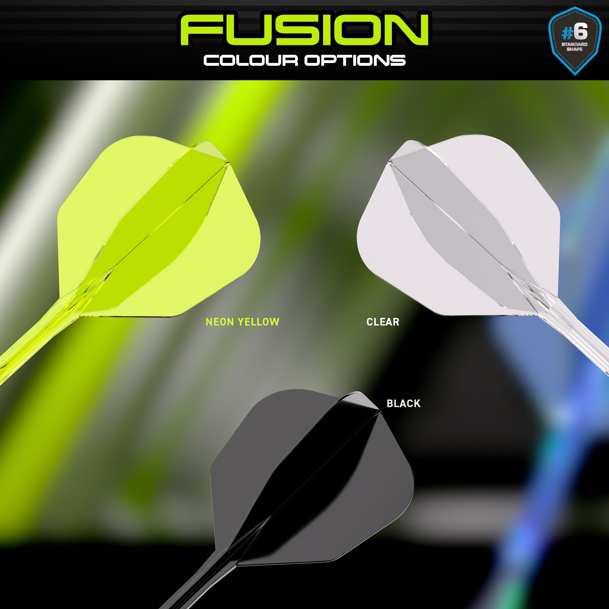 Fusion #6 Integrated Flight & Shaft Black