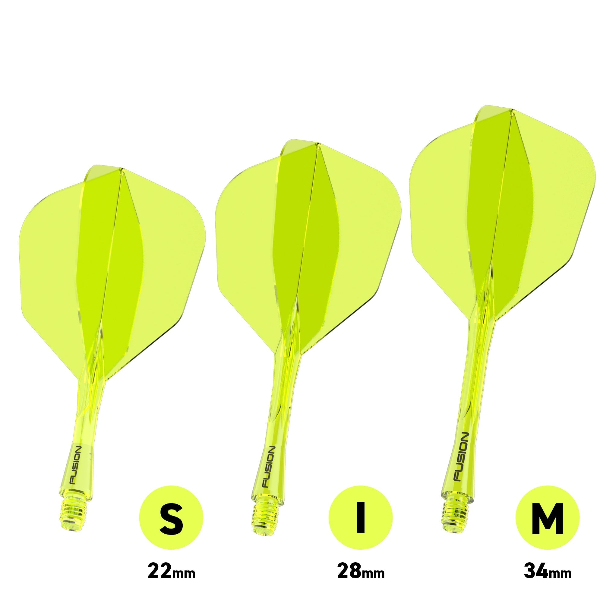 Fusion #6 Integrated Flight & Shaft Yellow