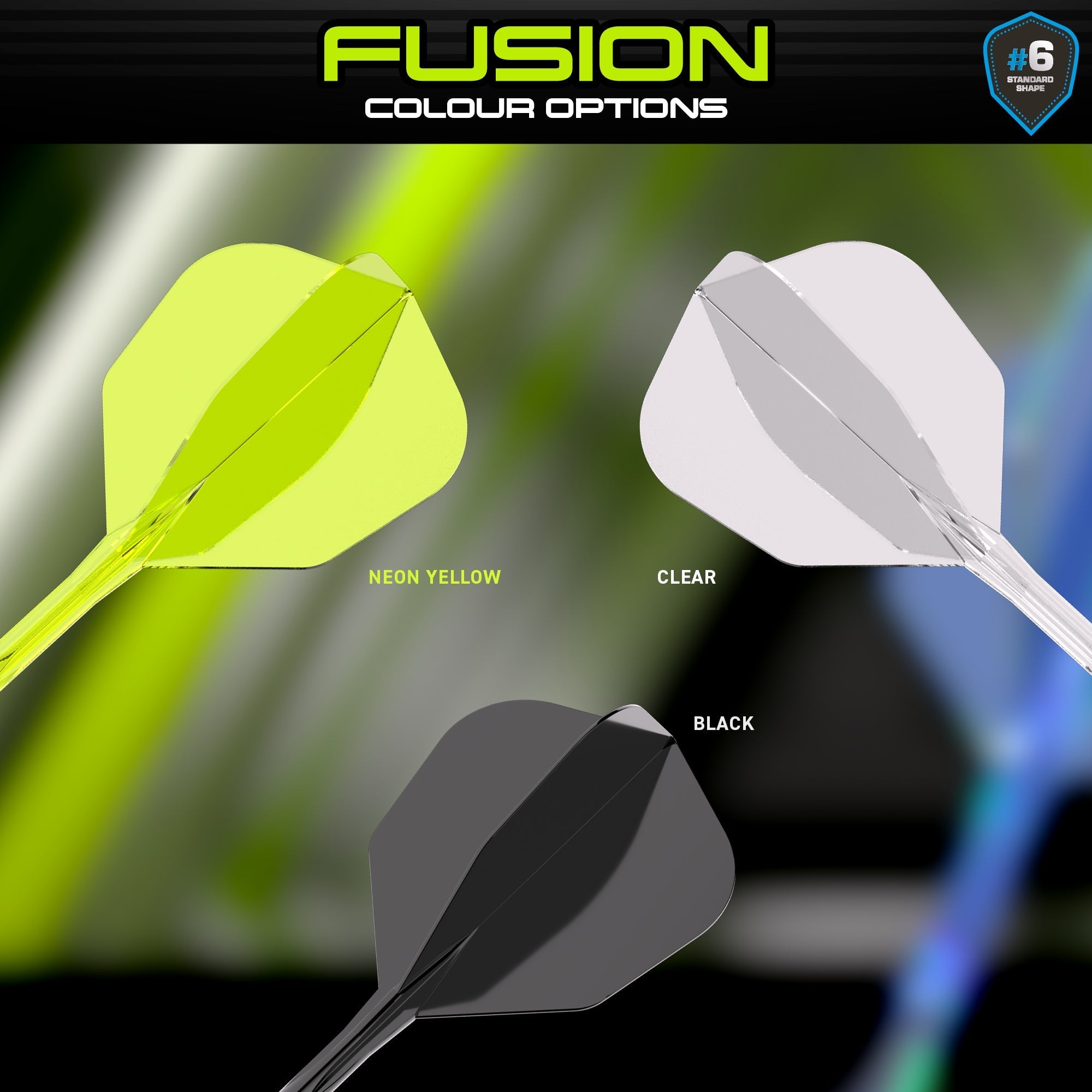 Fusion #6 Integrated Flight & Shaft Yellow