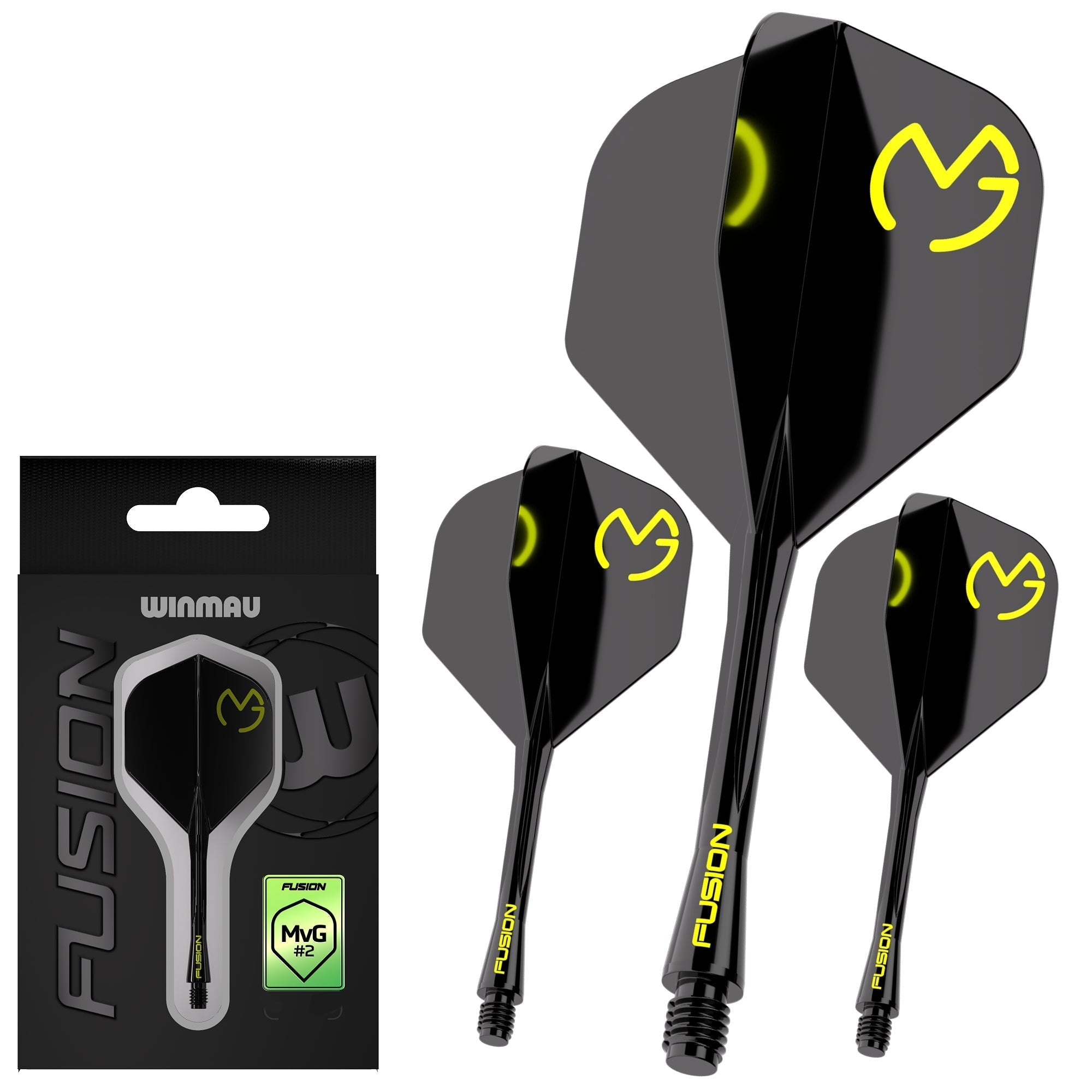 Fusion #2 Integrated Flight & Shaft MvG Design Black & Green