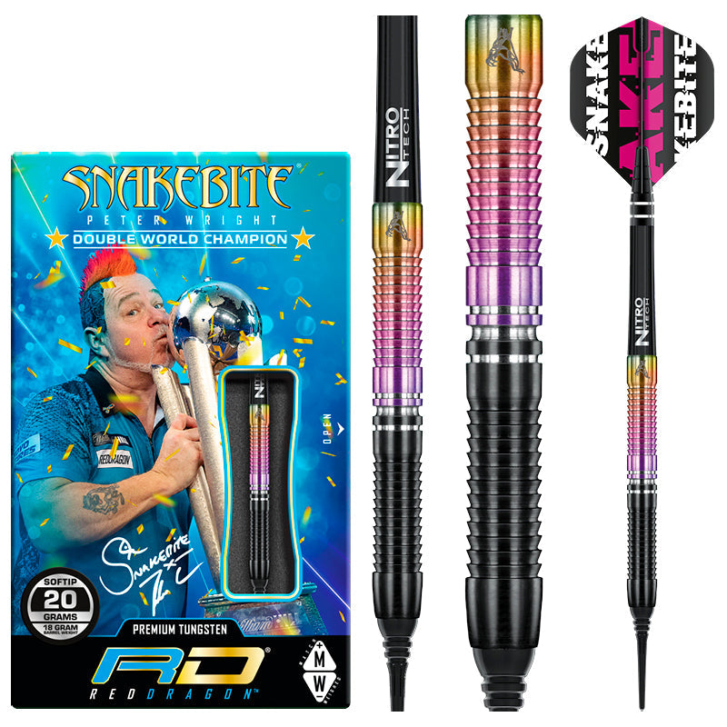 Peter Wright Snakebite World Champion 2020 Edition Softip Darts
