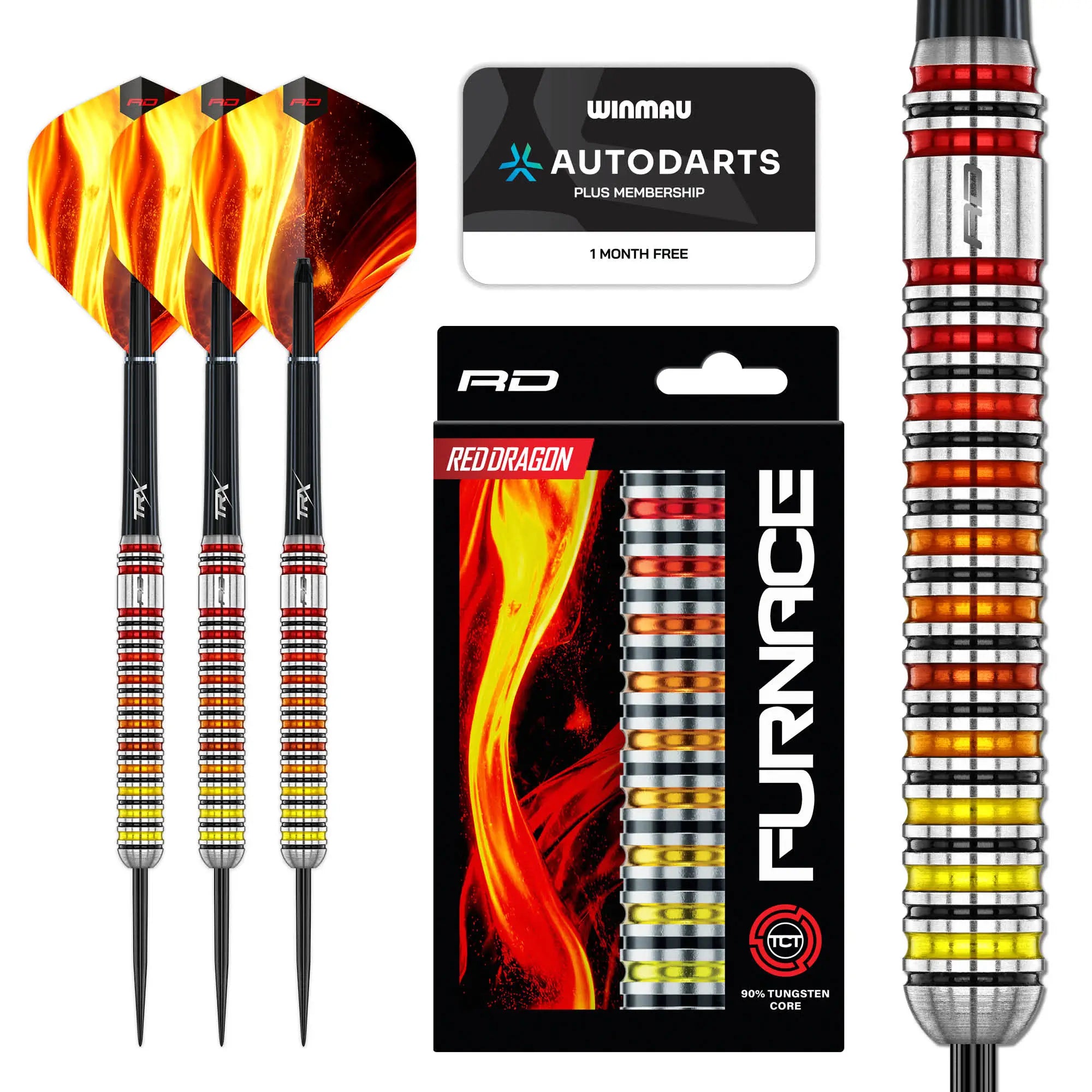 Furnace 90% Tungsten Core Steel Tip Darts – Winmau