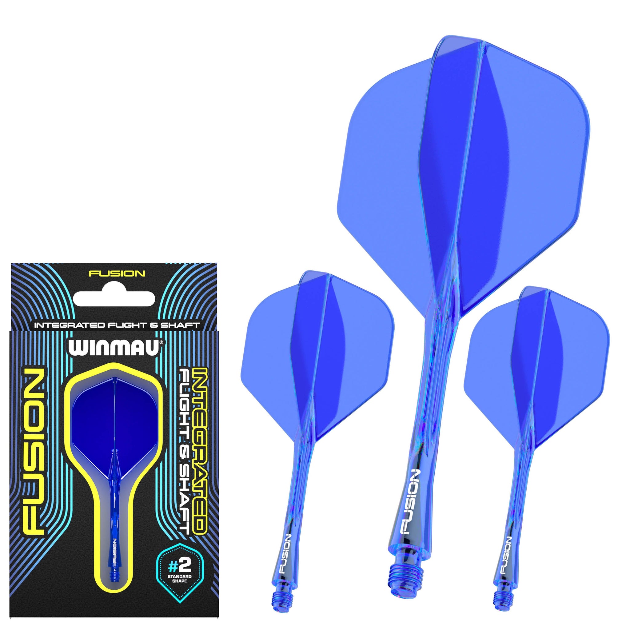 Fusion #2 Integrierter Flug- & Schaft - Neonblau