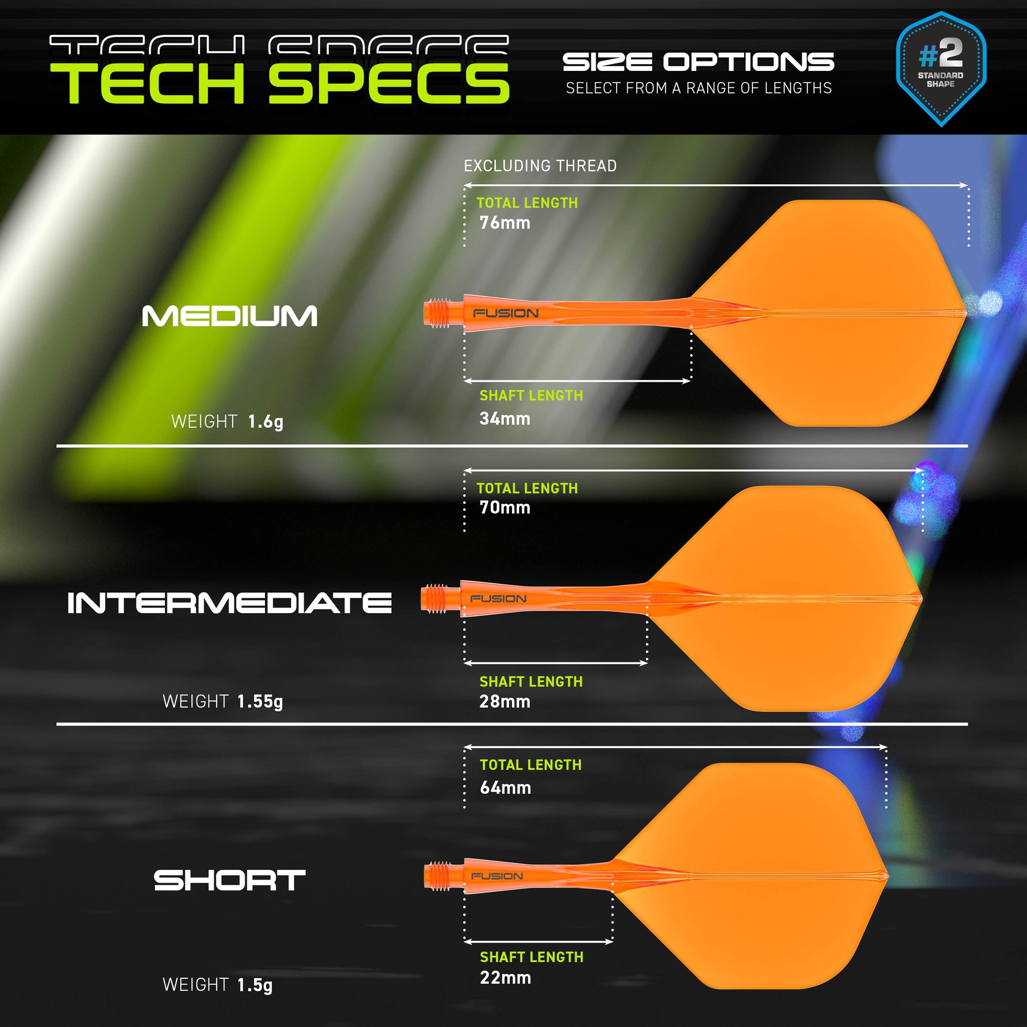 Fusion #2 Integrierter Flug & Welle - Neon Orange