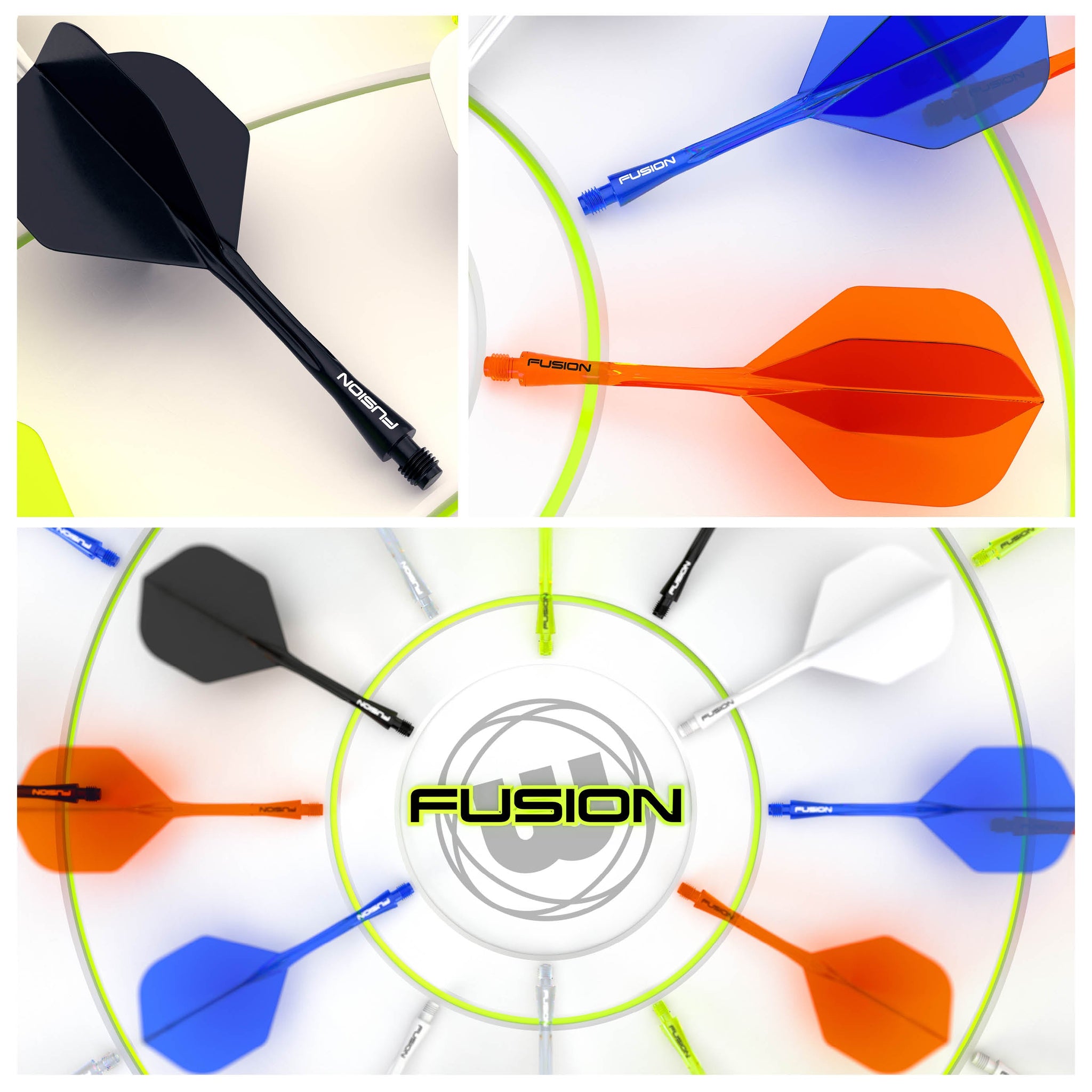 Fusion #2 Integrierter Flug- & Schaft - Neonblau