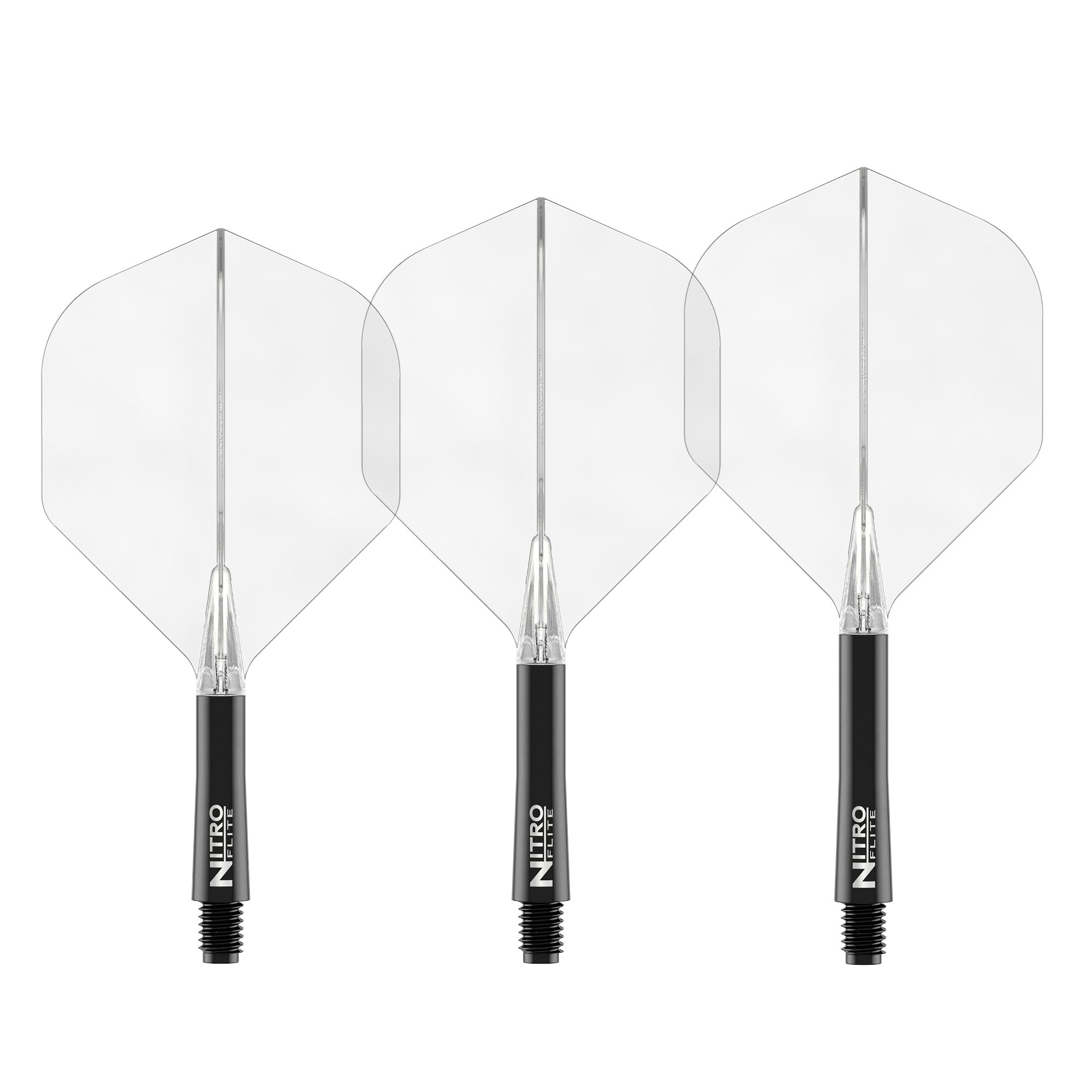 Nitro Flite - Integrated Flight and Shaft Black & Clear