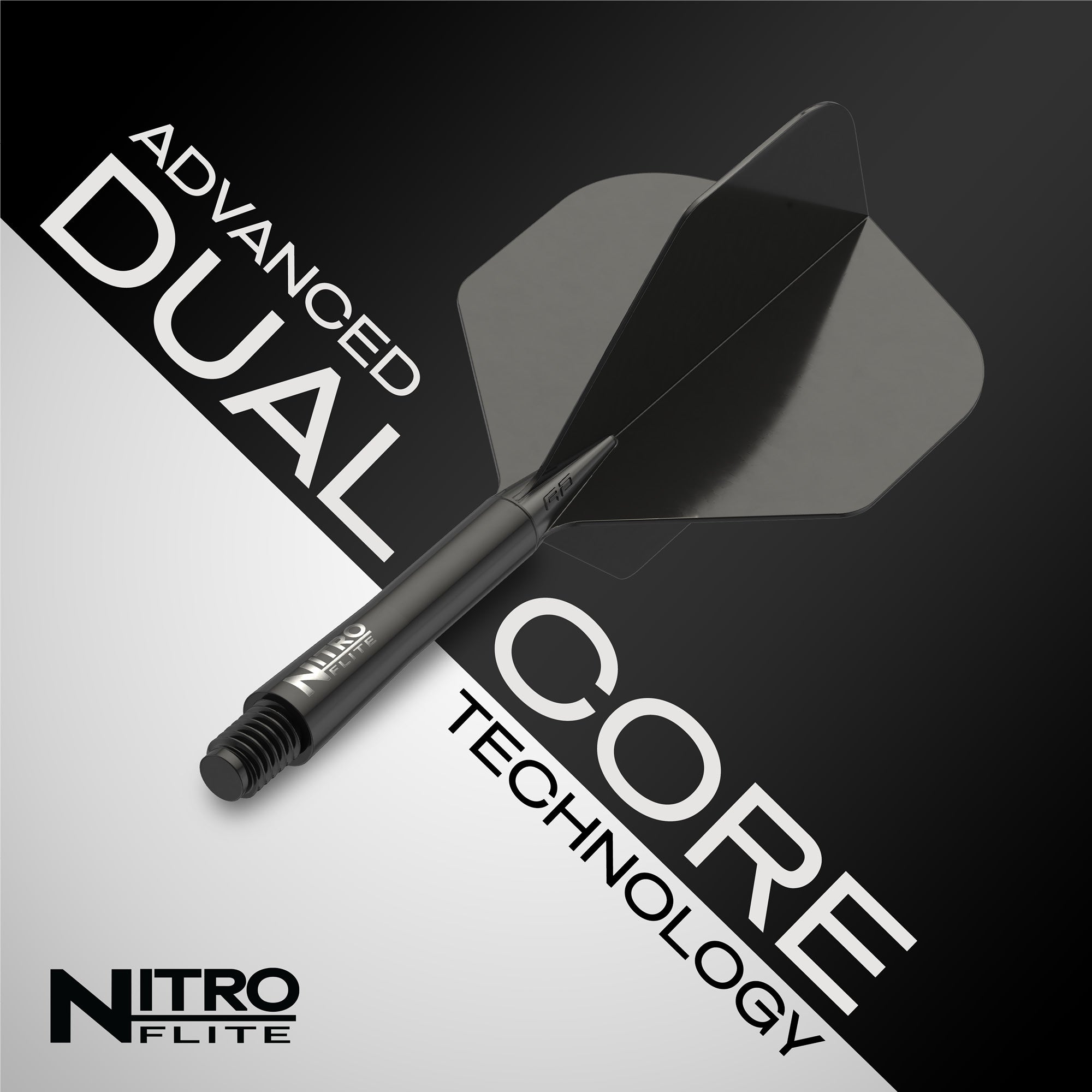 Nitro Flite - Integrierter Flug und Welle Schwarz & Schwarz