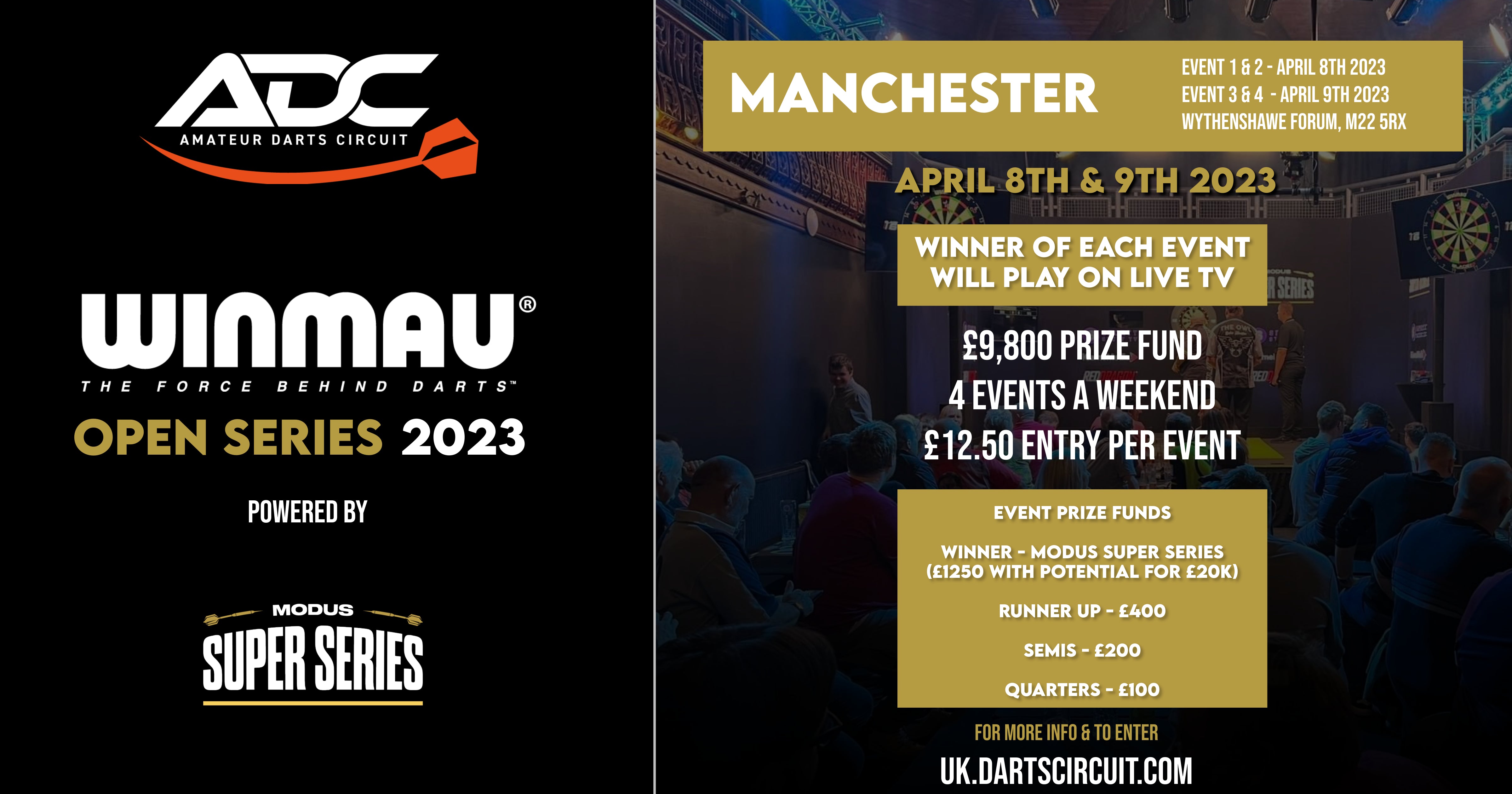 THE ADC INTRODUCES THE WINMAU OPEN SERIES