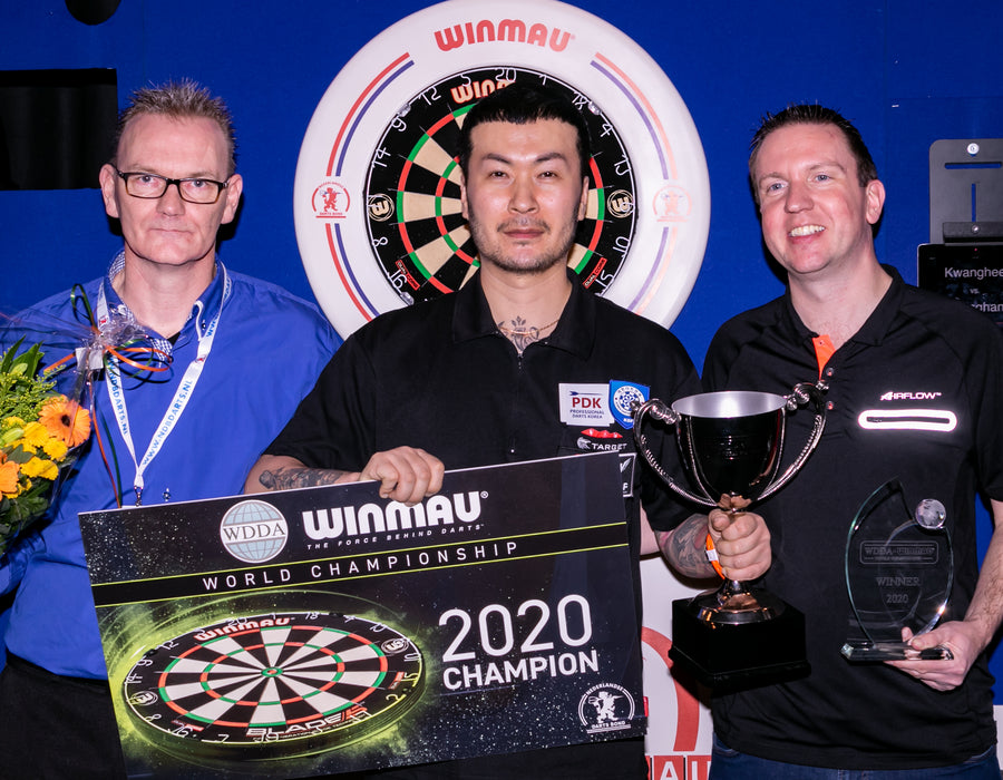 Kwanghee Cho Wins the Inaugural WDDA Winmau World Championship
