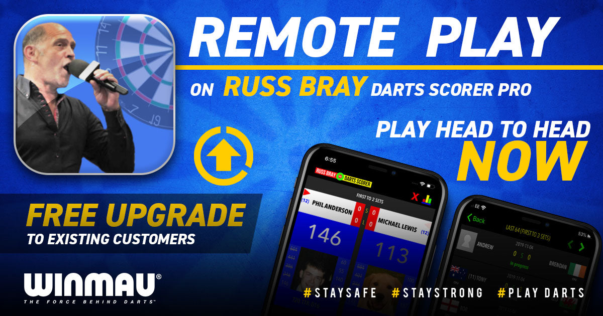 Winmau support TIG to deliver remote play on Russ Bray Pro Darts Scorer