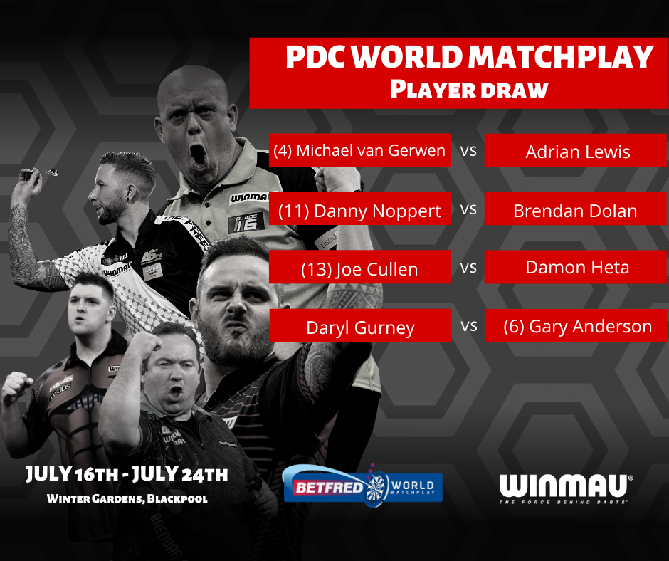 PDC World Matchplay Draw - Winmau Edition