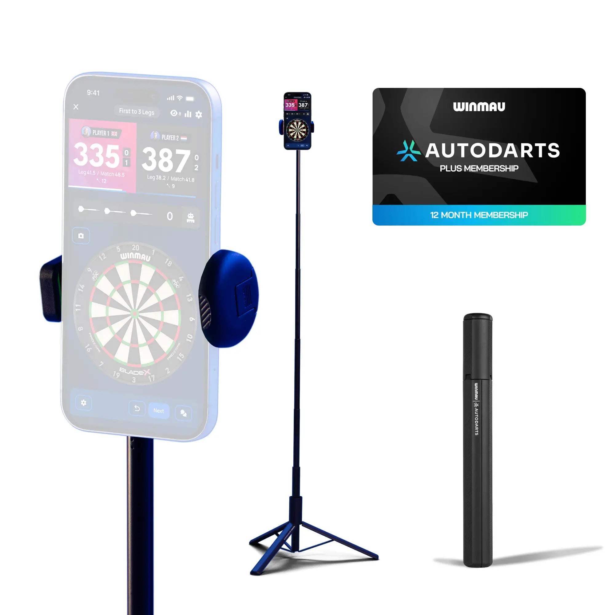 Autodarts Device Stand + 12 Month PLUS Subscription Bundle