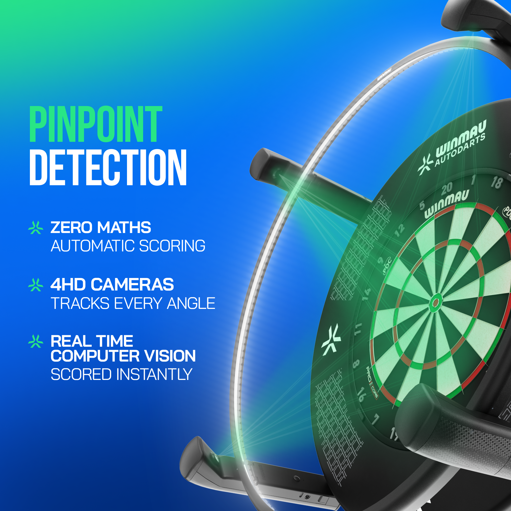 Winmau Autodarts X | Automatic Darts Scoring System