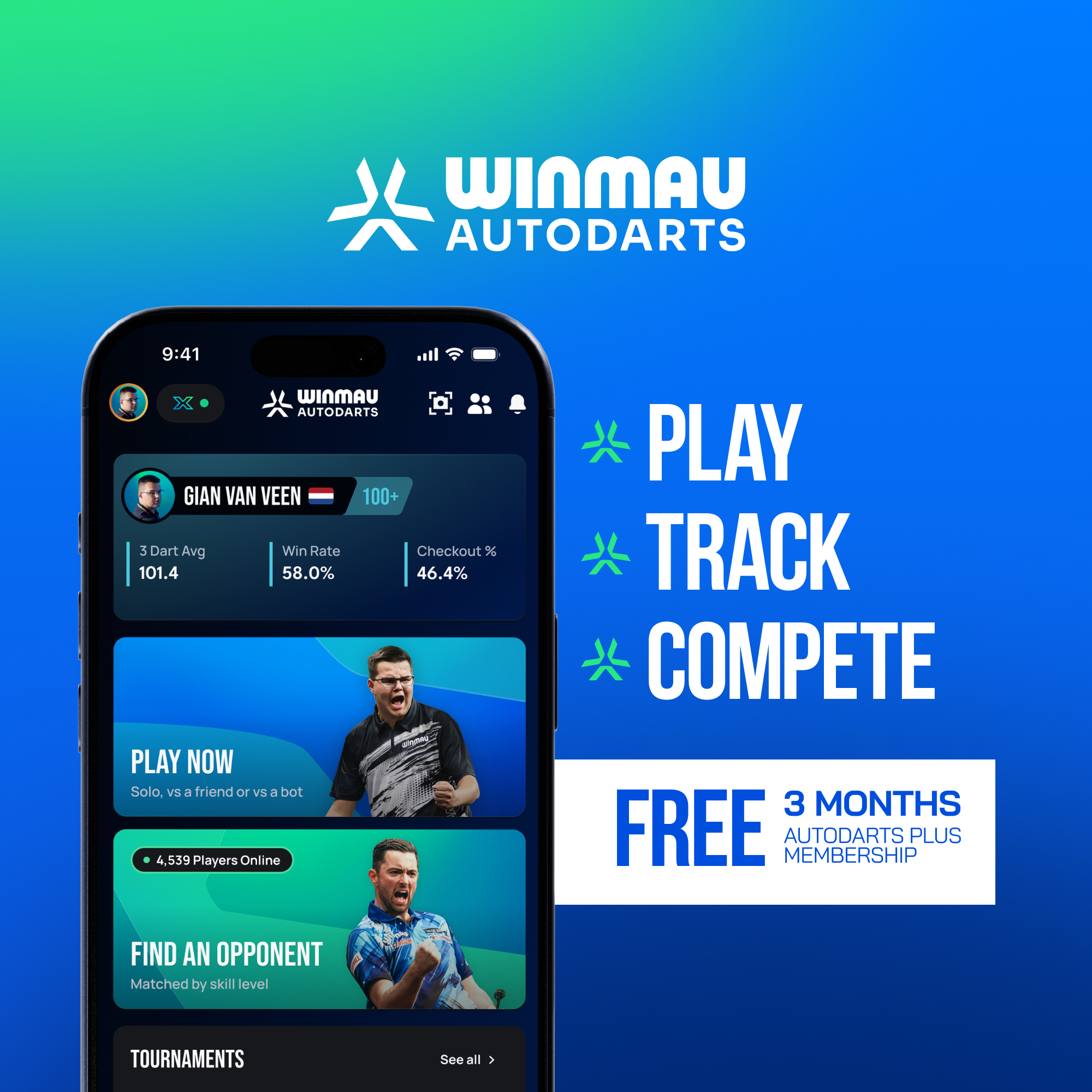 Winmau Autodarts X | Automatic Darts Scoring System