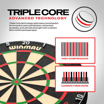 Blade 6 Triple Core Dartbord - Official PDC Match Board