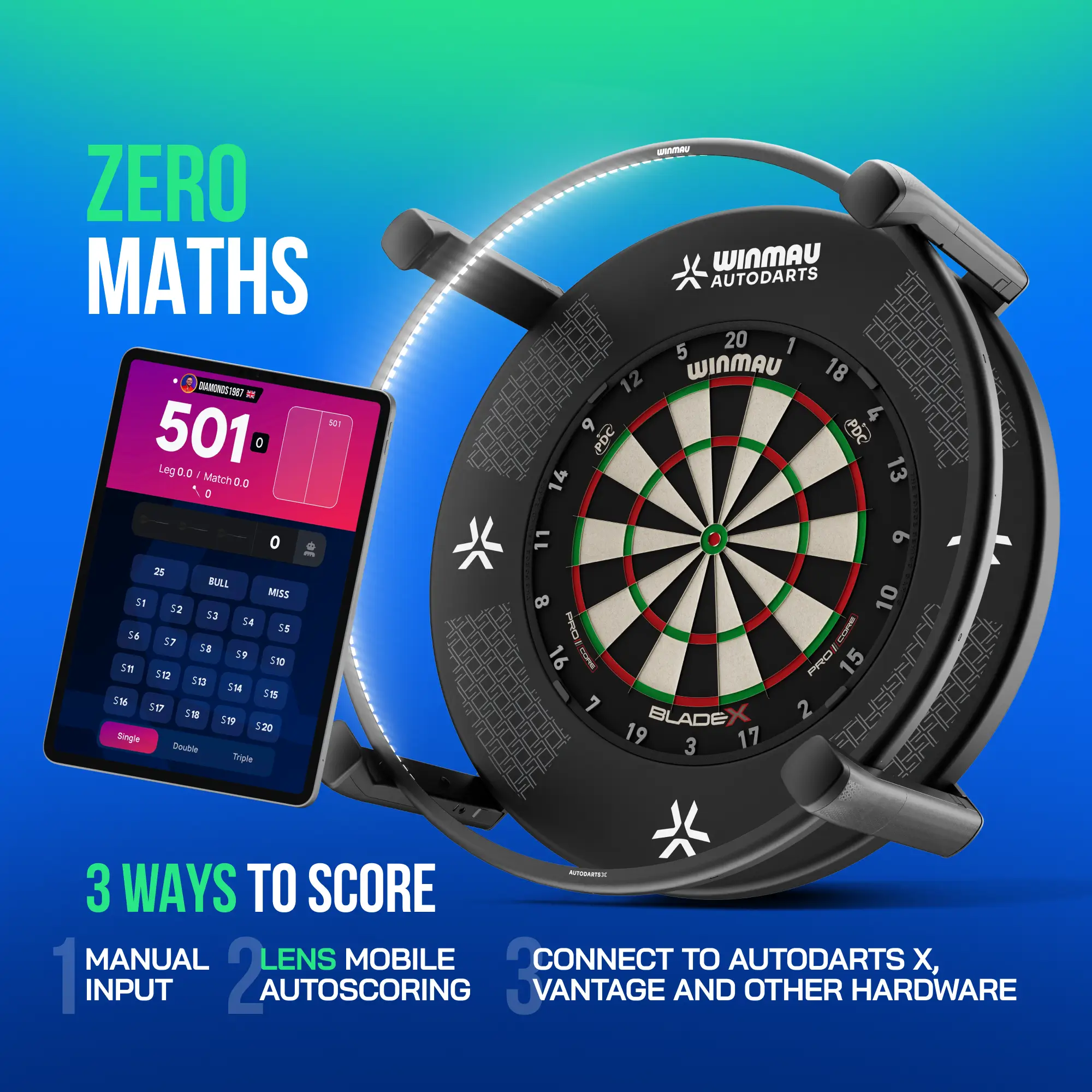 Autodarts Device Stand + 12 Month PLUS Subscription Bundle