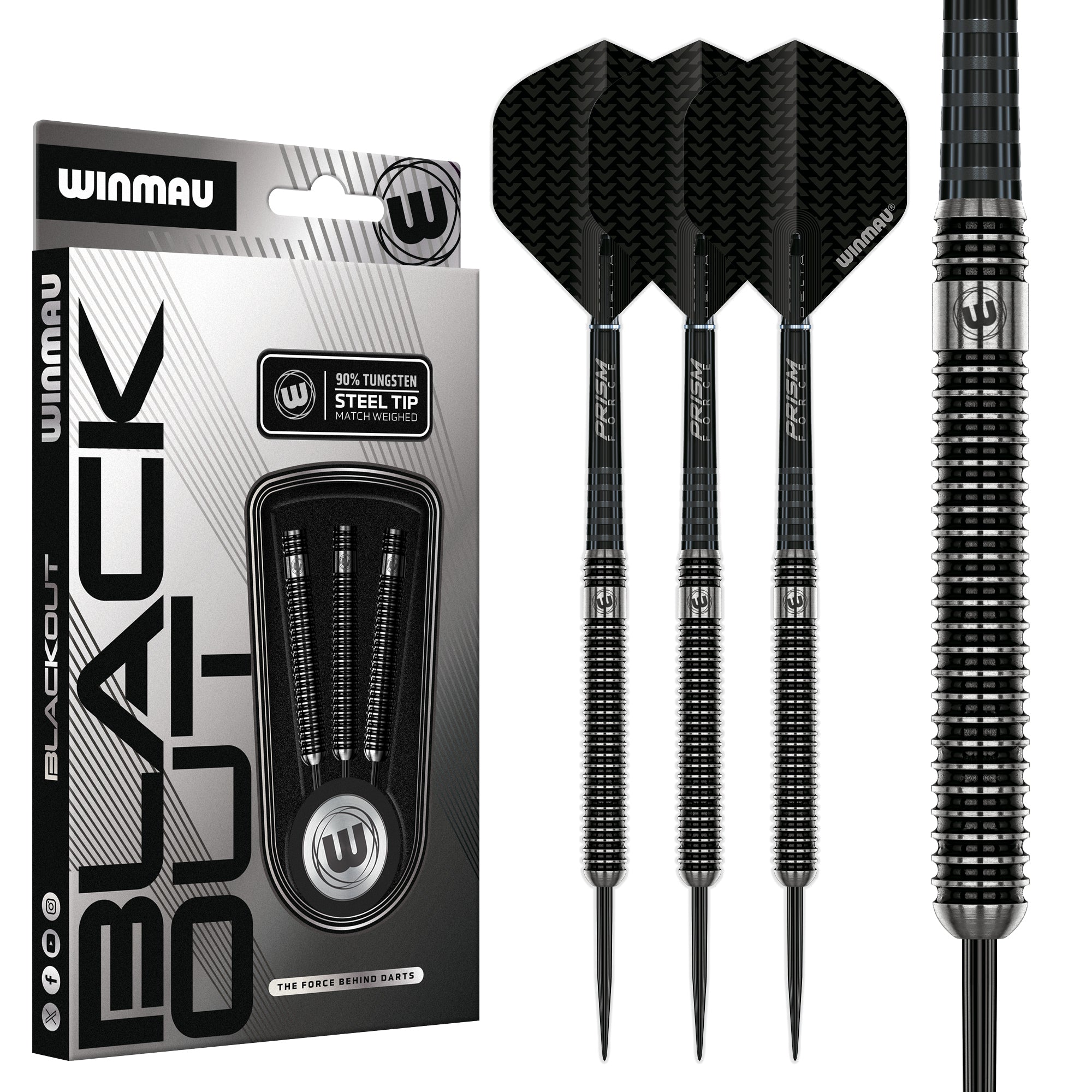 WINMAU ワンタンスペシャル 90%TUNGSTEN Winmau Blackout 1 Darts | Winmau.com