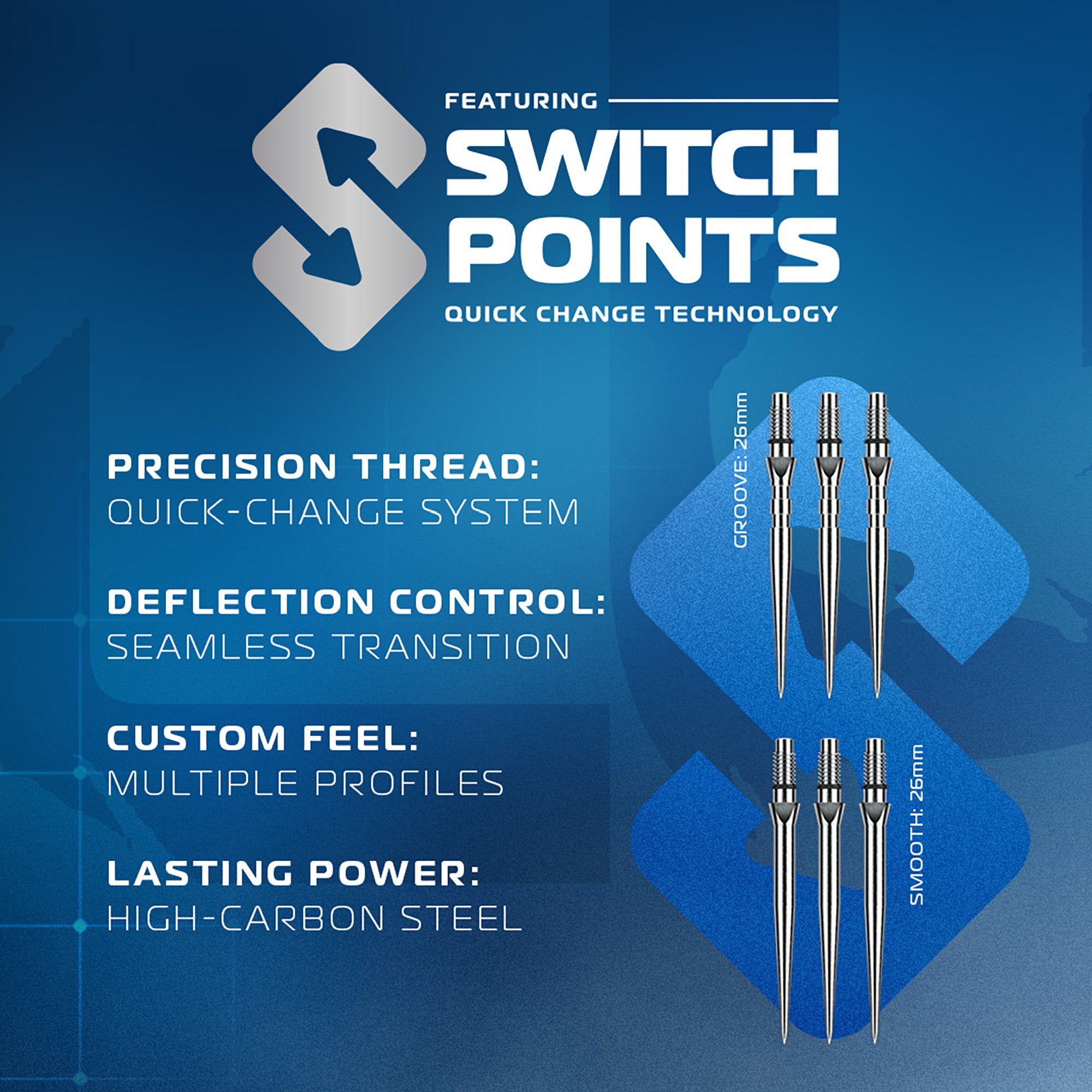 Lunaris Switch Point Darts - Parallel