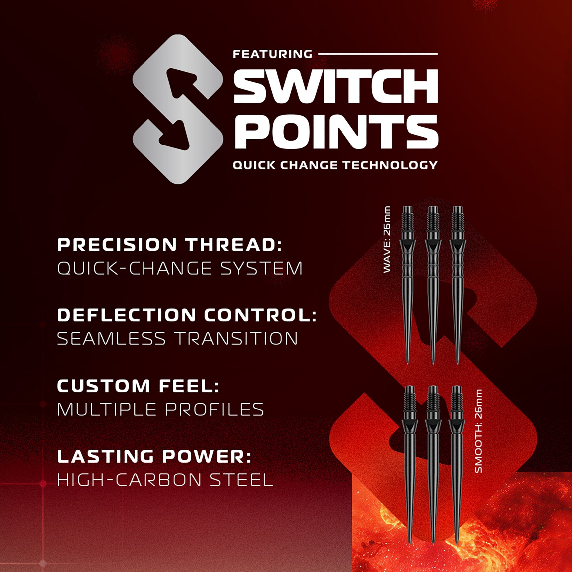 WINMAU Prism Force Red Intermediate - Aste per freccette in WINMAU Prism Force Red Intermediate - Aste per freccette in
