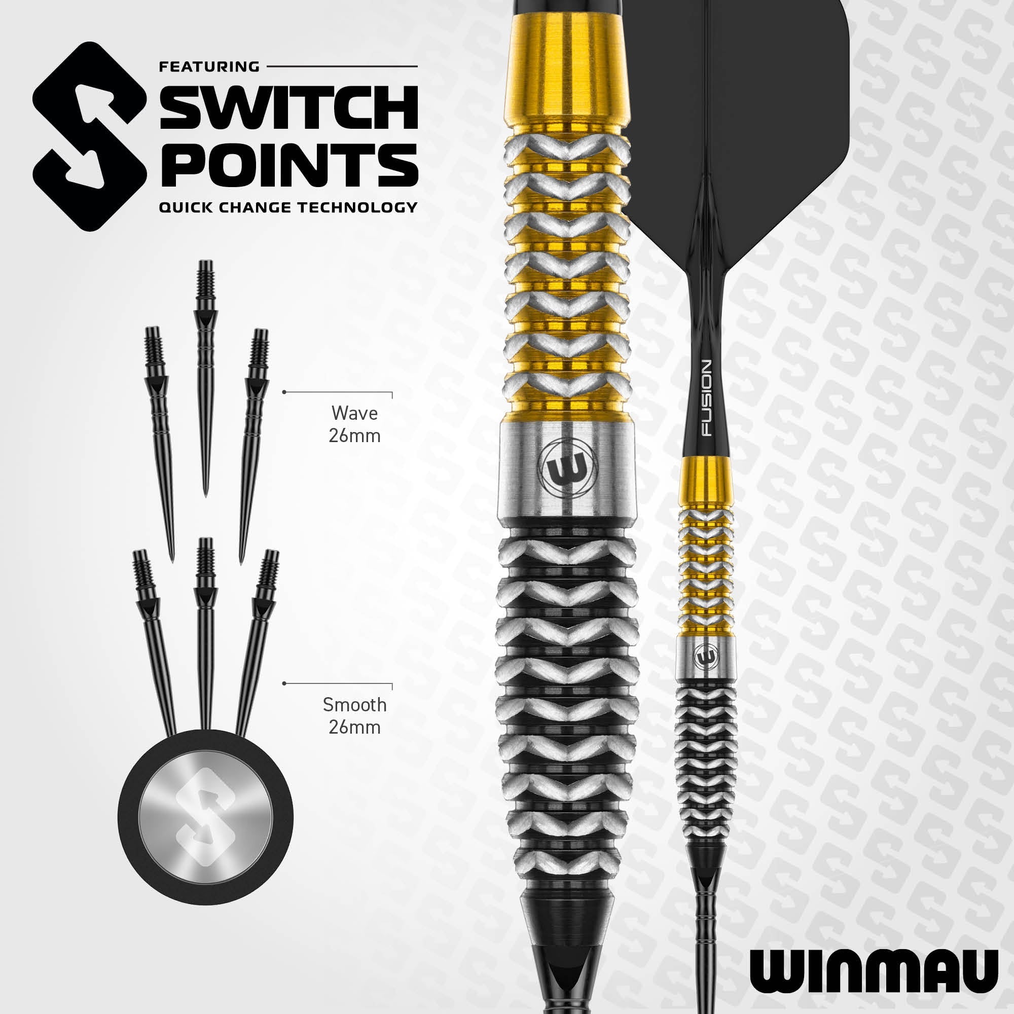 Winmau Exion 90% Switch Point Darts | Torpedo
