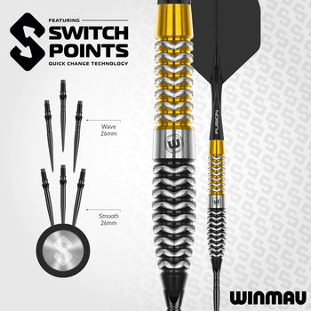 Winmau Exion 90% Switch Point Darts | Torpedo
