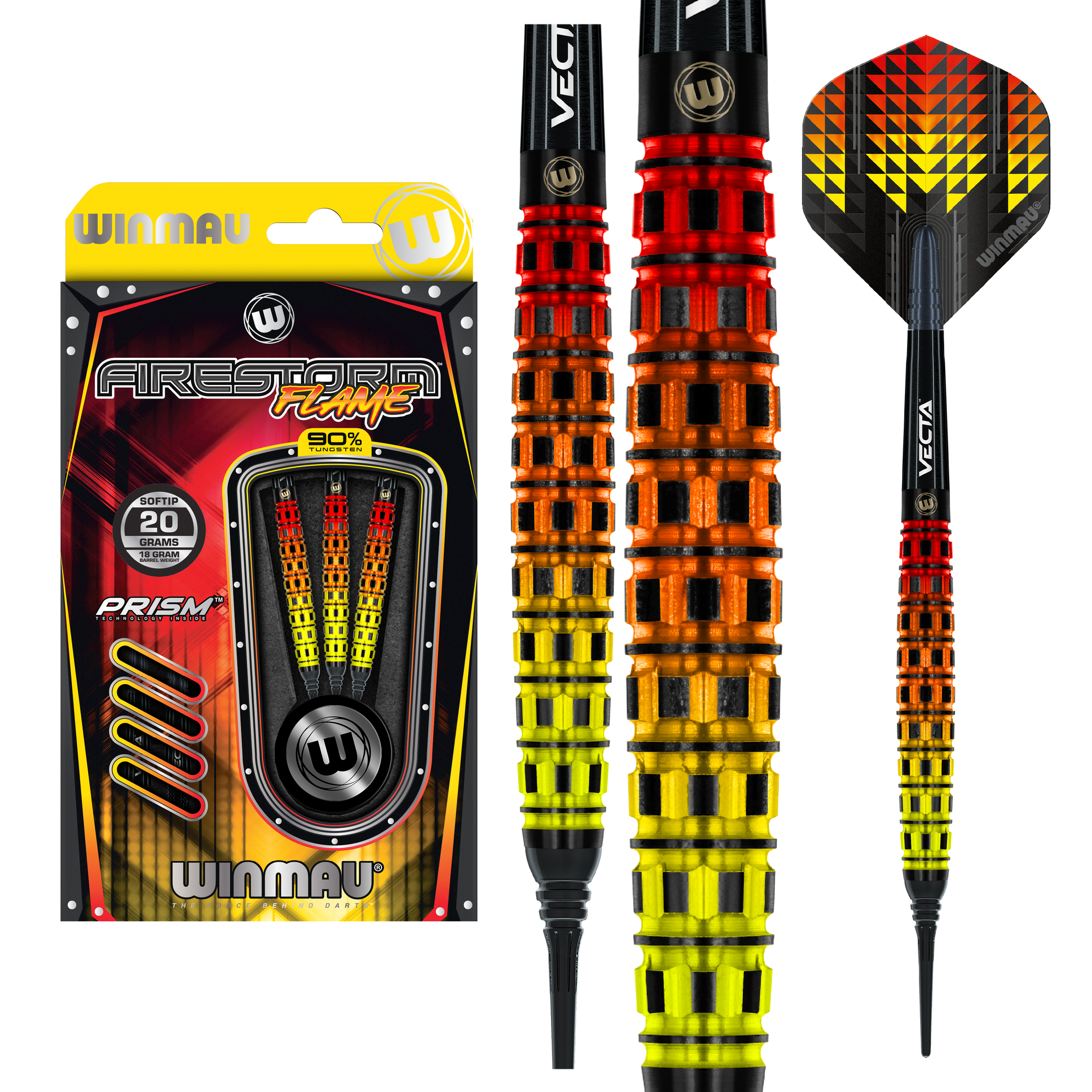 Winmau FIRESTORM FLAME ソフトダーツセット 2475_FirestormFlame_20gSoftip_