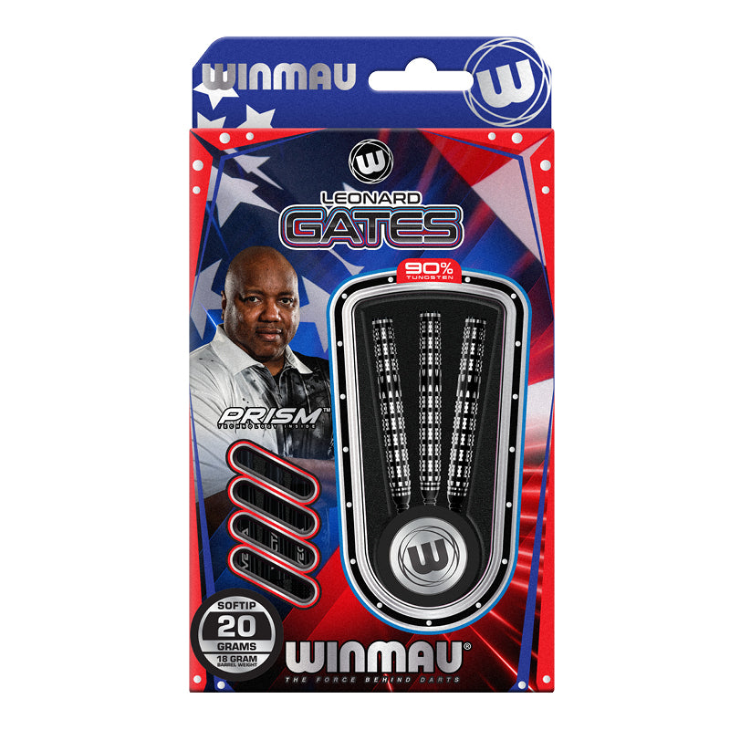 WINMAU LEONARD GATES ダーツセット 20g Winmau Leonard Gates Player Edition Softip | Winmau.com
