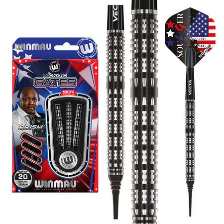 WINMAU LEONARD GATES ダーツセット 20g 2479_LeonardGates_20gSoftip_Im