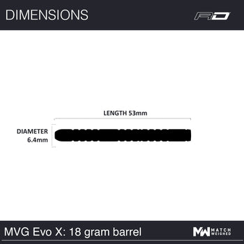 MVG Evo X Dardos 90% Punta Blanda