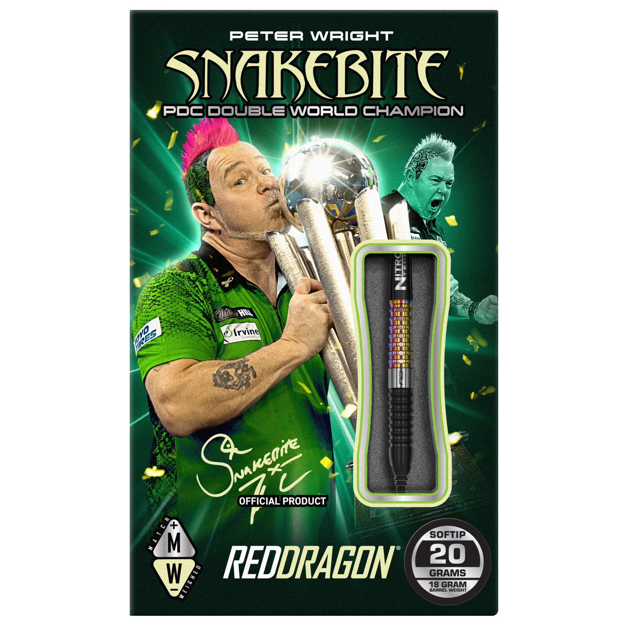 Peter Wright Corra Soft Tip Darts | Red Dragon Darts – Winmau