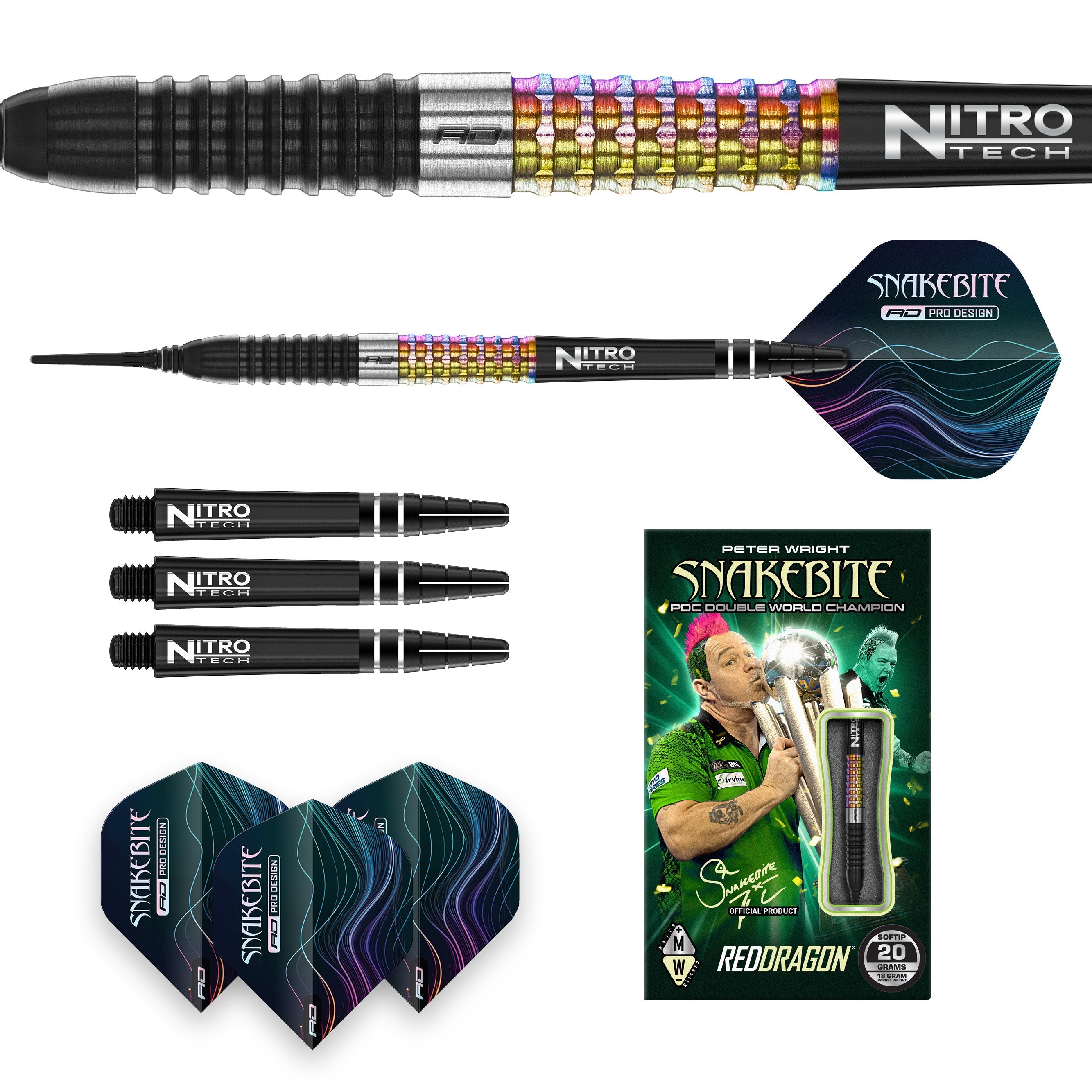 Peter Wright Corra Soft Tip Darts | Red Dragon Darts – Winmau