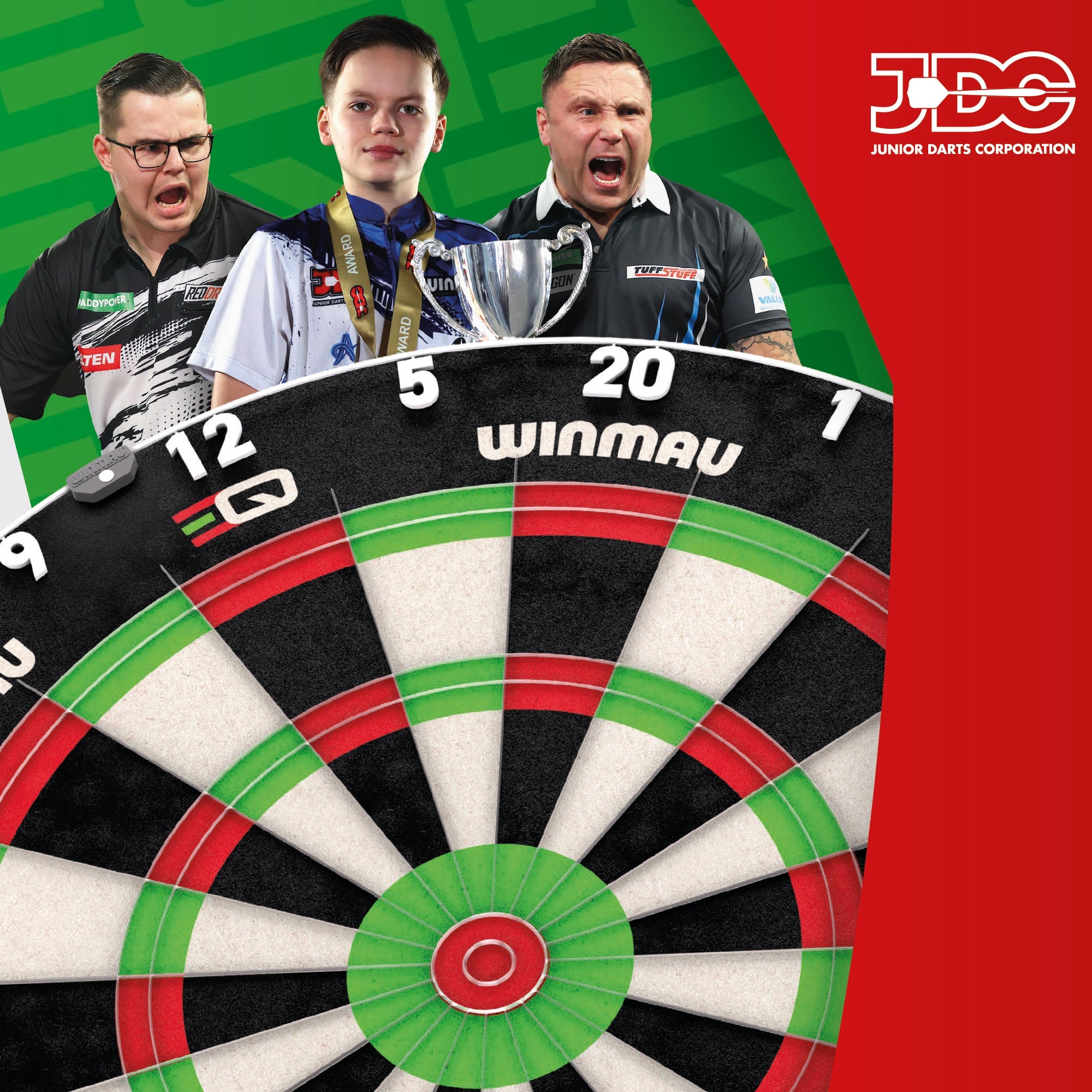Equalizer Dartscheibe - Offizielle JDC Trainings-Dartscheibe