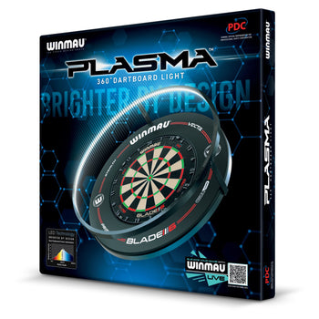 Plasma Dartboard Light & Black Proline Surround Bundle