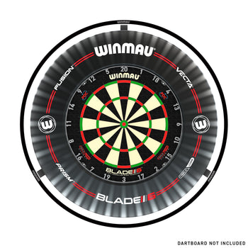 Plasma Dartboard Light & Black Proline Surround Bundle
