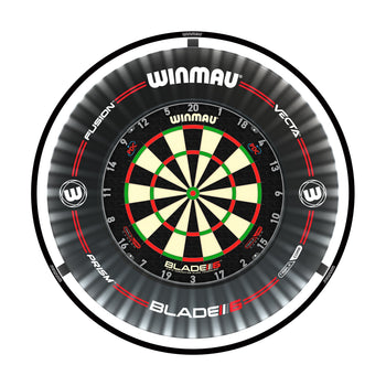 Plasma Dartboard Light & Black Proline Surround Bundle