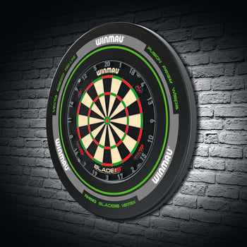 Advance Black and Green Dartboard Surround