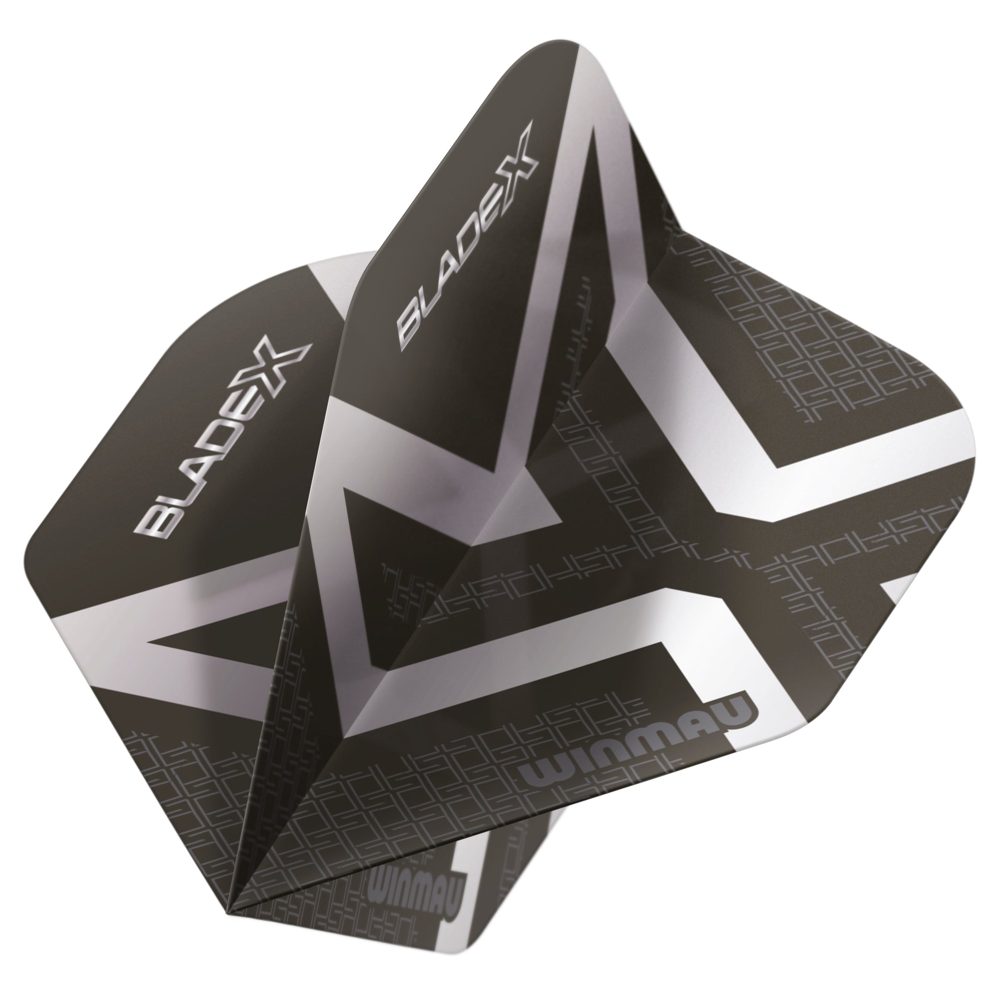 Blade X Prism Delta Metallic Flights Black & Silver | Winmau