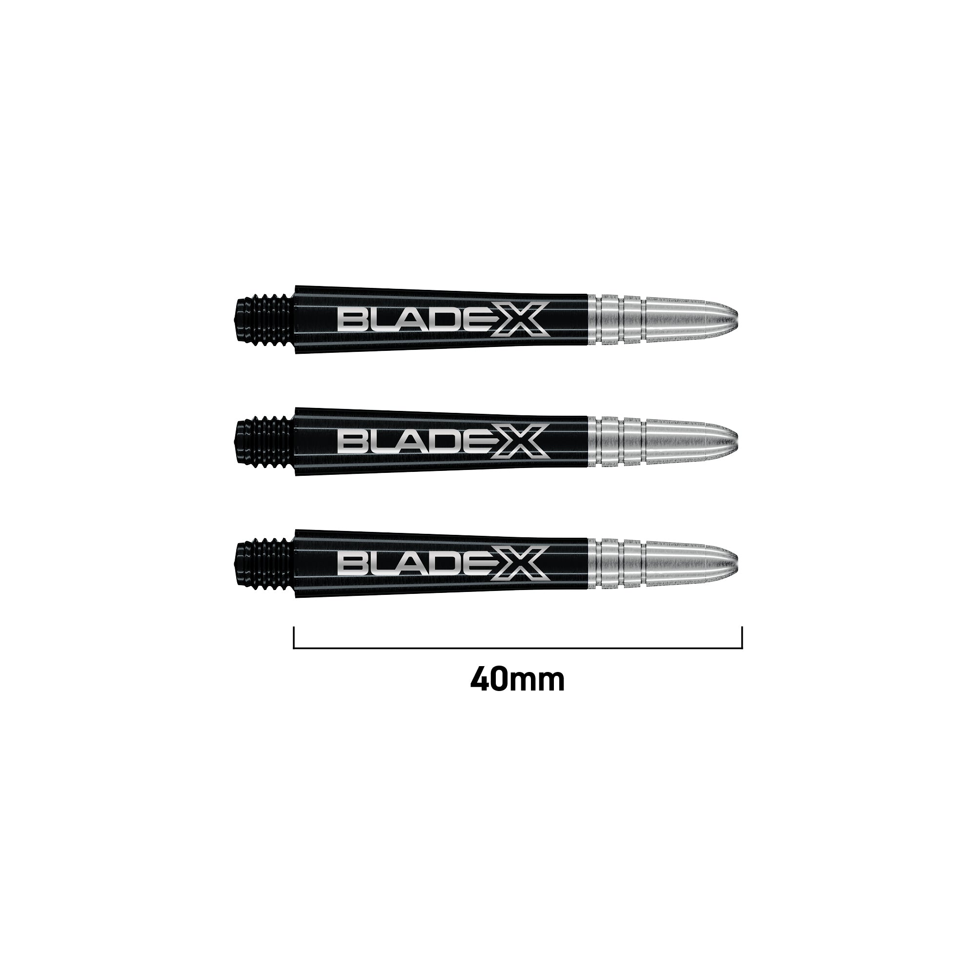 Blade X - Vecta Shafts - Zwart & Zilverkleurig Middenmaat