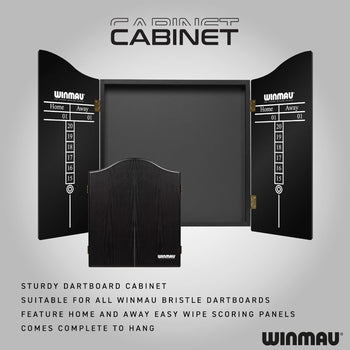 Masters Pro Dartboard Cabinet Set
