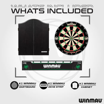 Masters Pro Dartboard Cabinet Set